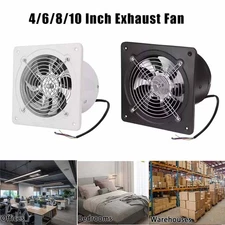 4" 6" 7" 8" 10" Exhaust Fan Ventilation Extractor Fan Wall-Mounted Square Blower