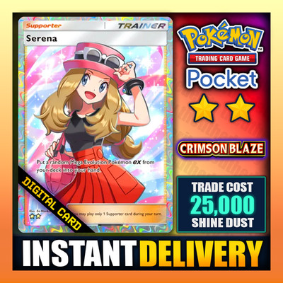 Serena - Pokemon TCG Pocket - Full Art    Crimson Blaze - English - Fast Trade  