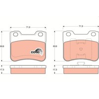TRW Cotec BremsbelÄGe Satz Vorne Passend FüR CitroËN Saxo Peugeot 106 | GDB1279