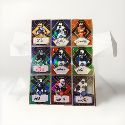 2022 Wild Card Auto Mania Auto Lot x9 Jalen Nailor RC SSP Rare Football