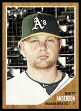 2011 Topps Heritage Brett Anderson Oakland Athletics #357