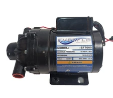 Everflo EF7000-BOX 7GPM 60PSI 12V Diaphragm Pump 1/2" FNPT Black