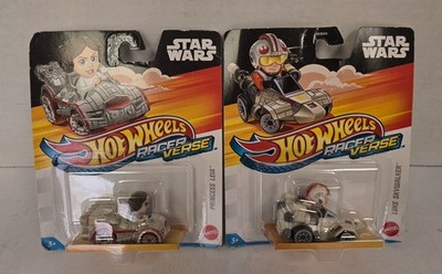 Hot Wheels Luke Skywalker Princess Leia Racer Verse Star Wars 2004 *Sealed*