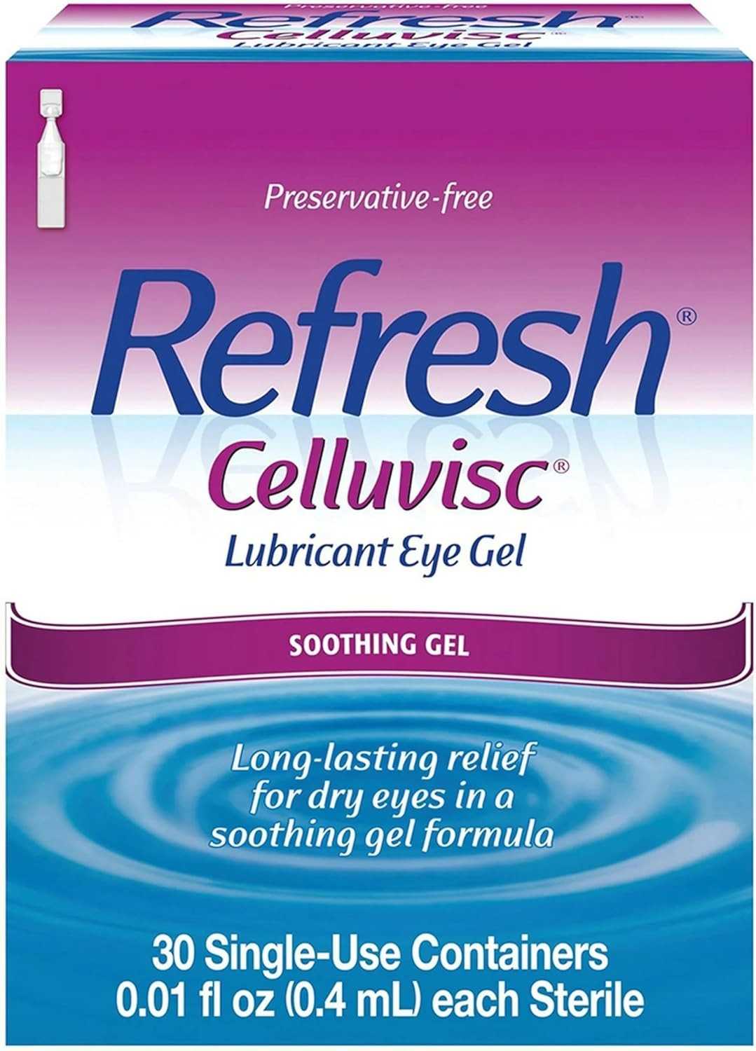 REFRESH CELLUVISC Lubricant Eye Gel Single-Use Containers 30 ea (Pack of 2)