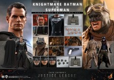 Hot Toys Knightmare BATMAN & SUPERMAN 2 pk Justice League TMS038 FACTORY SEALED!
