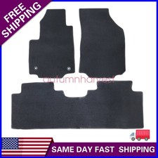 For Chevy Equinox Gmc Terrain 2018-2025 Front Rear Floor Mats Carpet Velour 3x For Chevy Equinox Gmc Terrain 2018-2025 Front Rear Floor Mats Carpet Velour 3x