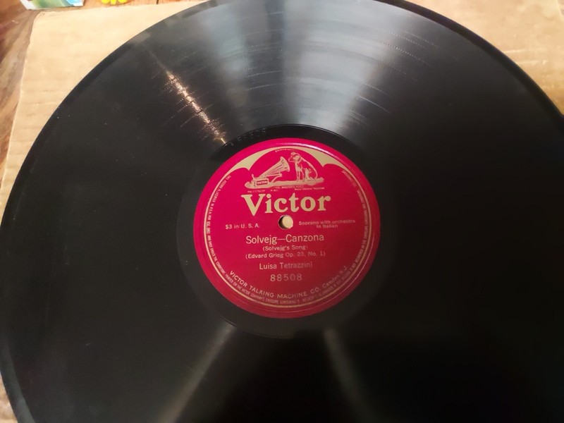 Teens VICTOR 1-Sided 12" 78/LUISA TETRAZZINI-Soprano w. Orch./E!