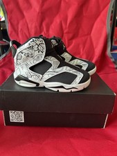 Air Jordan 6 Aj6 black white Little Flex Soft Sole Baby Toddler TD Size 6c Nike