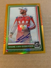2025 SHANE VAN GISBERGEN PANINI DONRUSS RACING OPTIC AUTOGRAPH 05/10