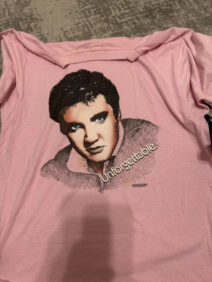 Vintage 1987 Elvis Presley Unforgettable Single Stitch Screen Stars T-shirt USA - Image 4 of 4