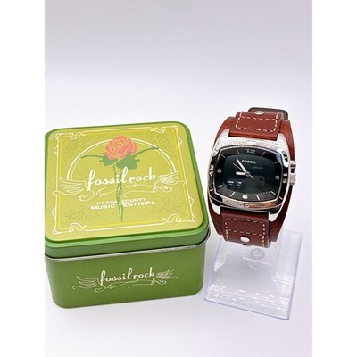 Fossil AM3695 Kaleido Men's Watch Quartz Brown Leather Pre-owned