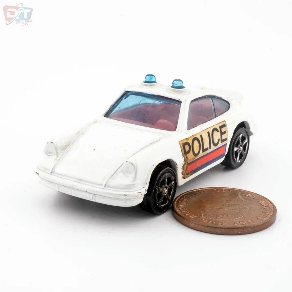 De colección Corgi Juniors #37 PORSCHE CARRERA Police Red Interior Ex. Modelo Diecast Foto 2 de 4