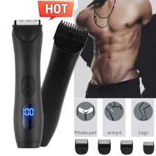 Waterproof Electric Men's Manscaping Pubic Hair Trimmer Groin Ball Body Shaver