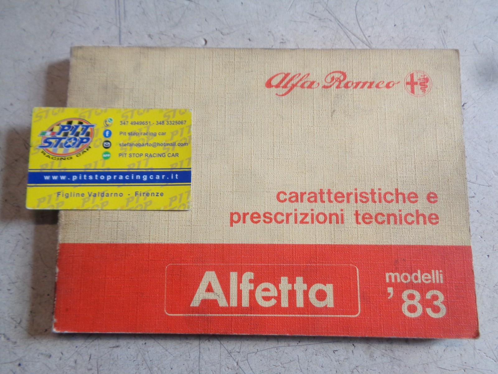 LIBRETTO CARATTERISTICHE TECNICHE E DATI ALFA ROMEO ALFETTA TURBO DIESEL - 1983