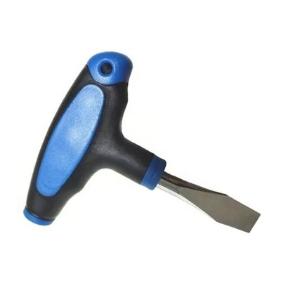 Multipurpose T Shaped Flat Screwdriver Tool 9mm Tip Steel Ergonomic Grip DIY Use