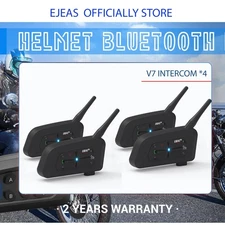 EJEAS V7 7Per 1500M Motorbike Bluetooth Intercom Helmet Intercom Motorcycle 4pc