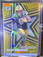 Josh Jacobs Gold 1/10 2025 Panini Rookies & Stars #72 Green Bay Packers NFL