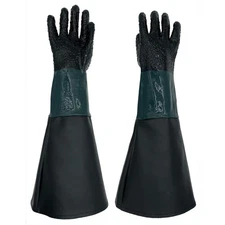 HOLDWIN Rubber Sandblaster Gloves for Abrasive Blasting be Used on Sandblast ...