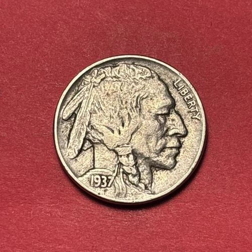 (1) Beautiful Vintage 1937-P Buffalo/Indian Head Nickel XF-EXTRA FINE FULL HORN