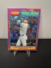 Topps Heritage 2025 Pink  Sparkle Record Breaker Shohei Ohtani #1 Dodgers 