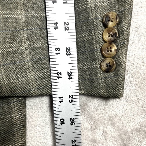 Blazer Chaqueta Blazer HICKEY FREEMAN Puro 100% Cachemira 48R Marrón Canterbury - Imagen 3 de 6