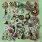 Lot Vintage Style Costume Jewelry Charms Craft Destash Boho Religious Statement