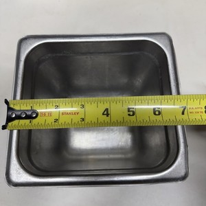 1 Stainless Steel Steam Table Pan 6”