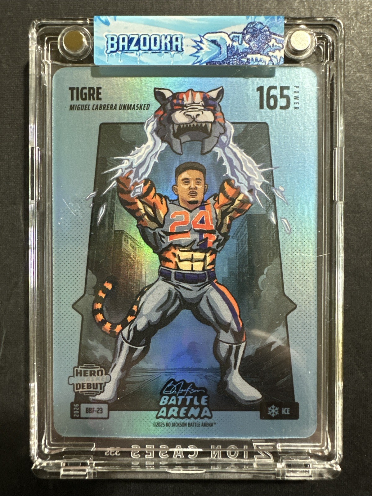 TIGRE Miguel Cabrera Unmasked Bo Jackson Battle Arena 165 Power ICE ❄️ BBF-23