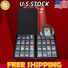 Large Toploader Card Binder 640 Capacity - 16 Pockets per Page for 3x4"