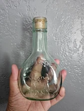 Vintage Almaden Pony Green Glass Wine Bottle 7" Vineyard 187ml Los Gatos CA