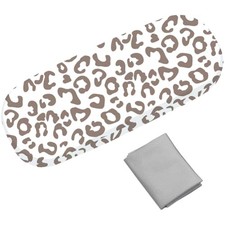 Cute Eyeglass Case Hard Shell Glasses Case PU Leather Sheep Leopard Prints