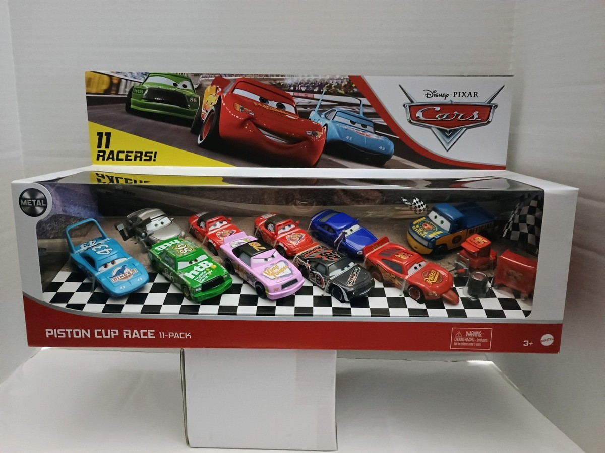 Disney Cars Piston Cup 11-pack 1:55 Scale Toupe Chick King Mia Tia