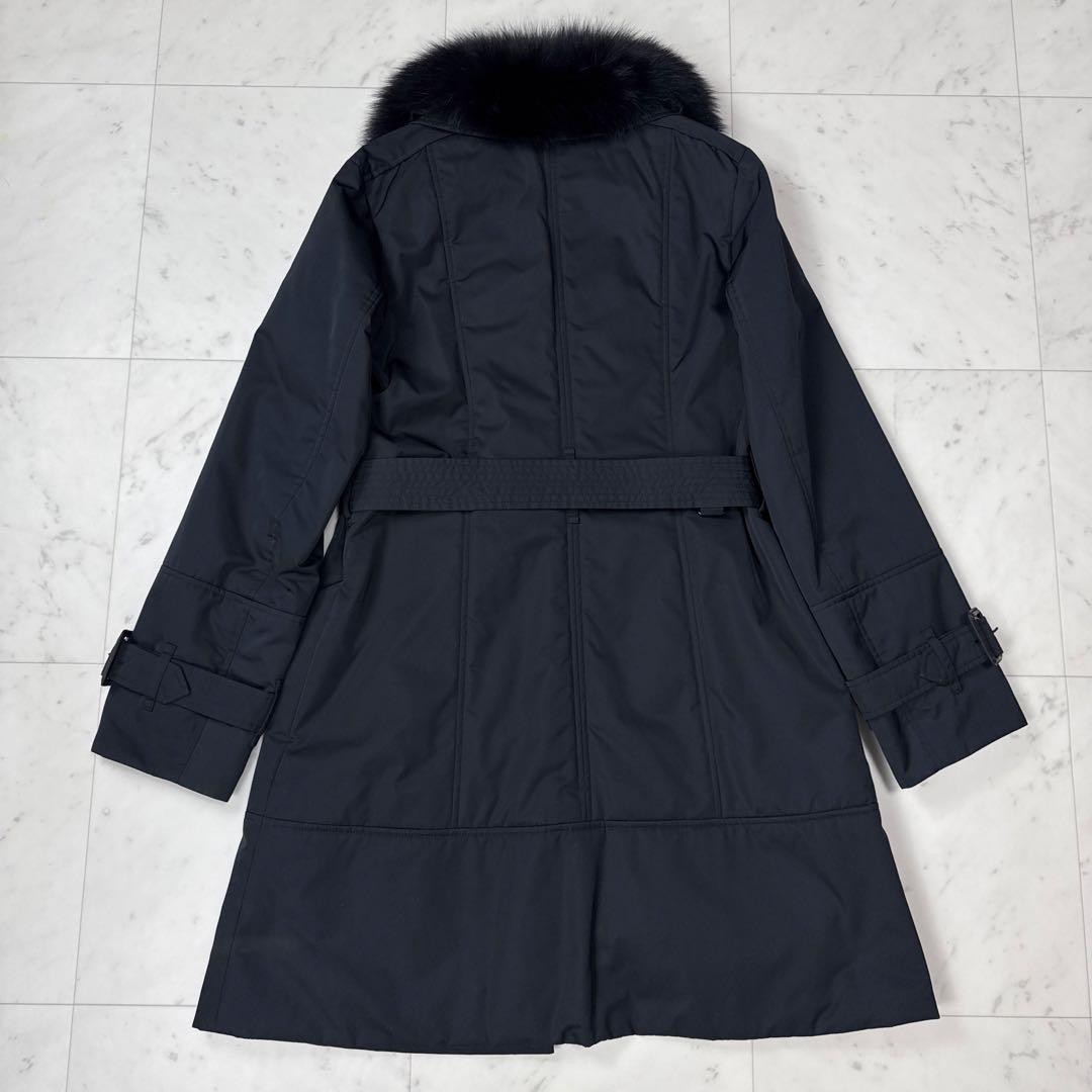 Burberry  Excellent Condition  London Padded Fur Coat Fox Black Size 40 thumbnail 3