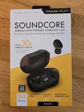 Press Play Soundcore True Wireless Bluetooth Earbuds With Portable Charging Case