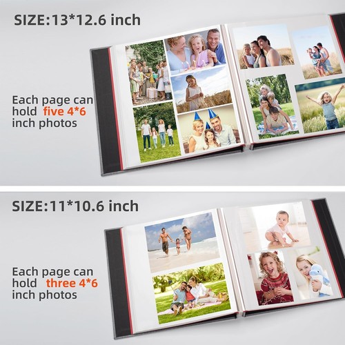 40Pages Linen Cover Memory Book with Scraper and Metallic Pen,Large Photo Album - Picture 5 of 6