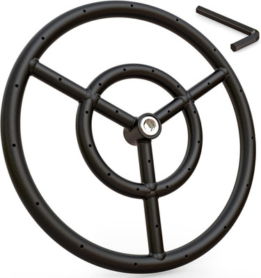 12 Inch round Fire Pit Burner Ring for Natural Gas & Propane Fire Pit and Firepl