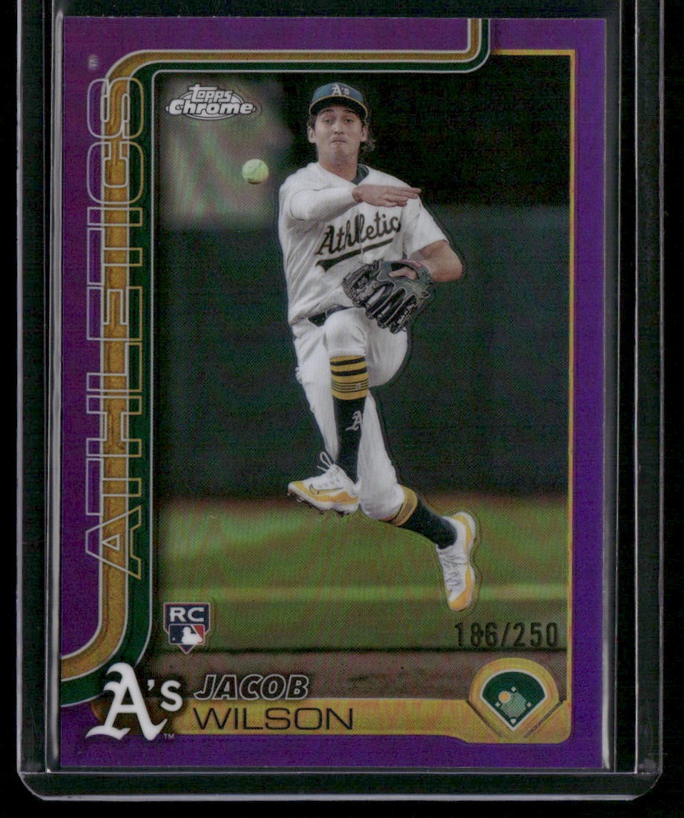 2025 Topps Chrome #96 Jacob Wilson Purple Refractors #/250