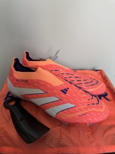 Adidas Predator Elite Laceless FG Soccer Cleats Firm Ground Boots Men Sz 10