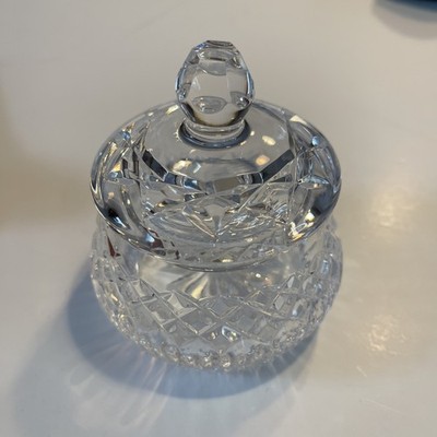 GALWAY IRISH CRYSTAL HAND CUT 3.5  Covered Trinket Dish  CAVAN IRELAND