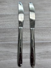 Utica Cutco Japan Atomic Star Starburst Dinner Knifes Set Of 2 Stainless Japan