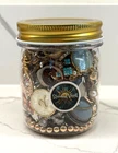 Jewelry Mystery Jar 1.16 lb Lot Vintage Modern Costume Jewelry Mix