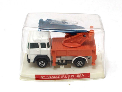 Vtg Guisval #58 Magirus Pluma Crane Truck Diecast 2 3/4'' 1:87 Spain 70s MIB