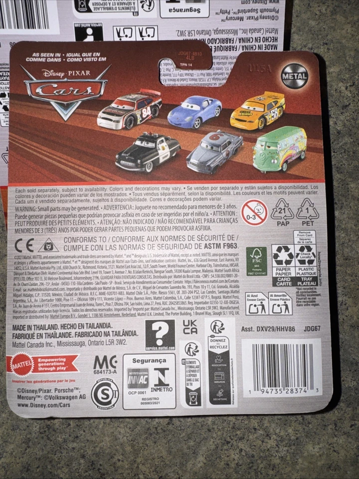 DISNEY PIXAR CARS FLOYD MULVIHILL GASPRIN 2021 MATTEL CARS 1 Mint - Image 3 of 3