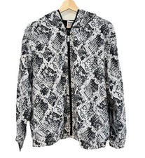 PINK Victoria s Secret Jacket Women s XS Snakeskin Print Windbreaker Lined