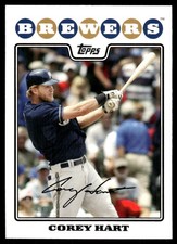 Corey Hart 2008 Topps Brewers #MIL9 Brewers MLB READ FREE SHIPPING AutographDen