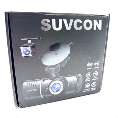 Suvcon 1080P FHD 32GB Storage G Sensor Three Channel Dash Camera