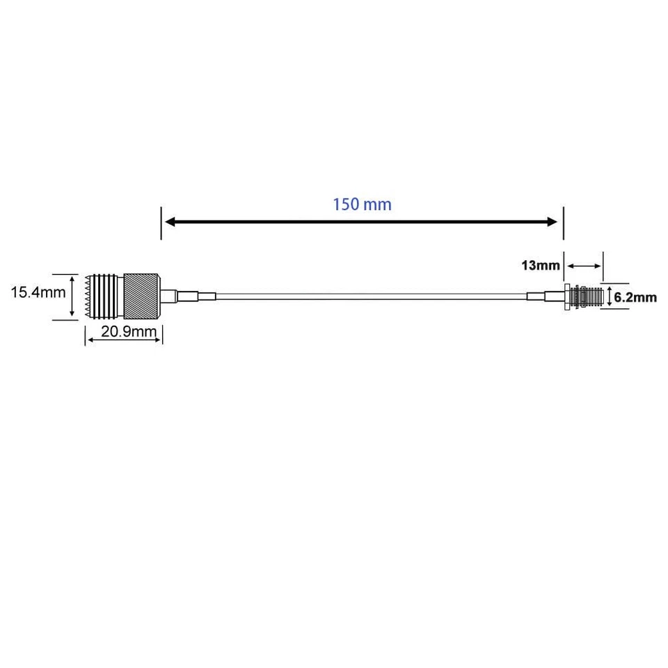 Handheld Antenna Cable Adapter for UHF Wouxun Baofeng - Image 4 of 4