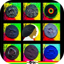 Handmade Crochet Design Dreadlocks Roots Cap Hat Tam Rasta Jamaica Hats CAPS