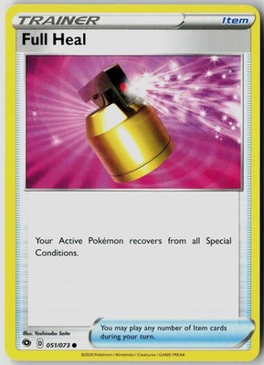 FULL HEAL 051/073 CHAMPION'S PATH POKEMON UNCOMMON NEAR MINT NM