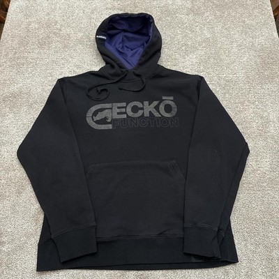 Ecko Unltd Function Black Hoodie Purple Hood Large Streetwear
